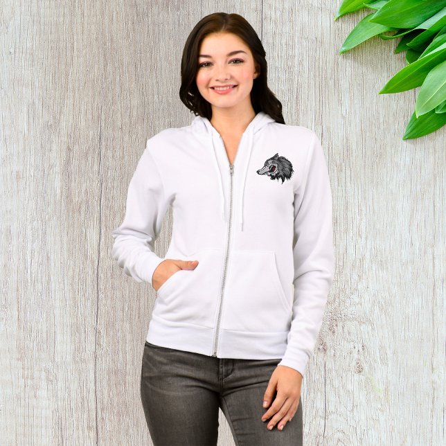 Fierce Wolf Head Bold Wild Animal Hoodie (Creator Uploaded)