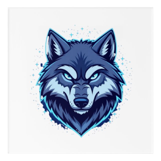 Fierce Wolf – Symbol of Strength and Freedom Acrylic Print (Front)