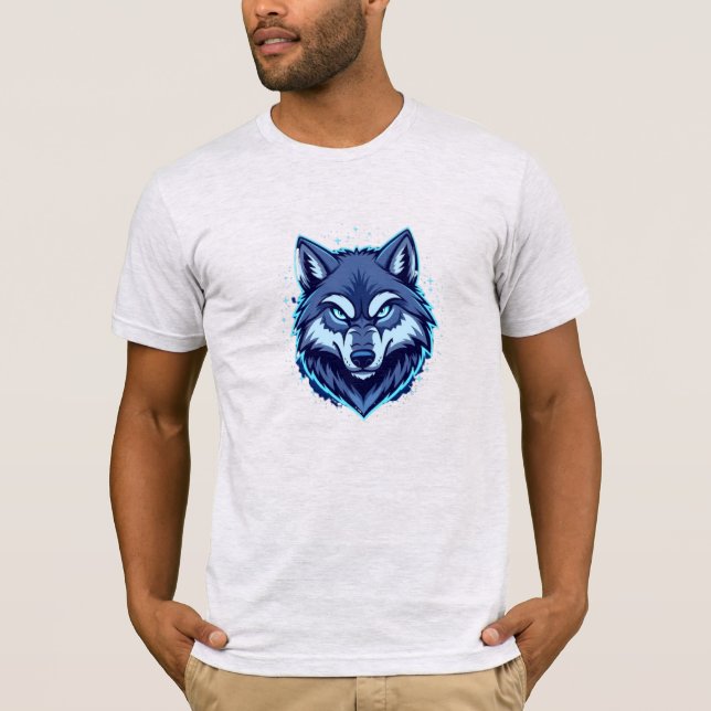 Fierce Wolf – Symbol of Strength and Freedom T-Shirt (Front)