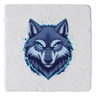 Fierce Wolf – Symbol of Strength and Freedom Trivet