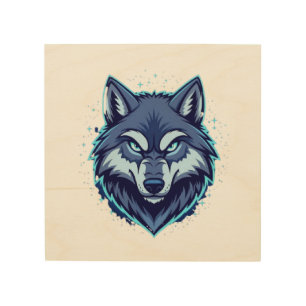 Fierce Wolf – Symbol of Strength and Freedom Wood Wall Art
