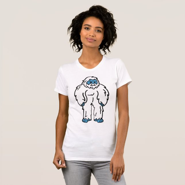 Fierce Yeti - Arctic Mythical Beast T-Shirt (Front Full)