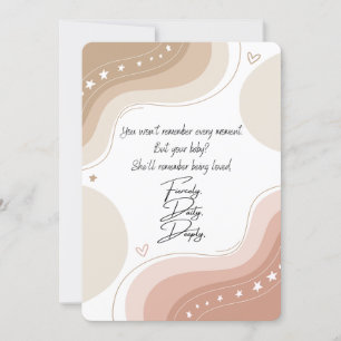 Fiercely, Daily, Deeply – Card for a New Mama