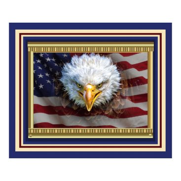 Fiercely Patriotic Eagle Poster Fiercely Patriotic Eagle Poster