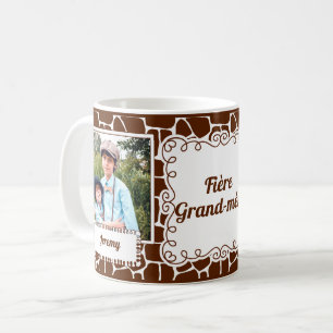 Fière Grand-mère French Grandma Giraffe 2 Photo Coffee Mug