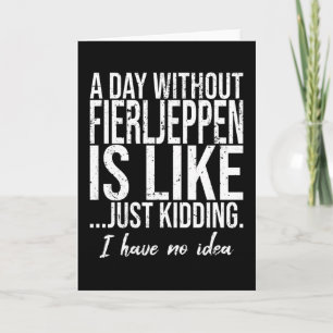 Fierljeppen funny sports card