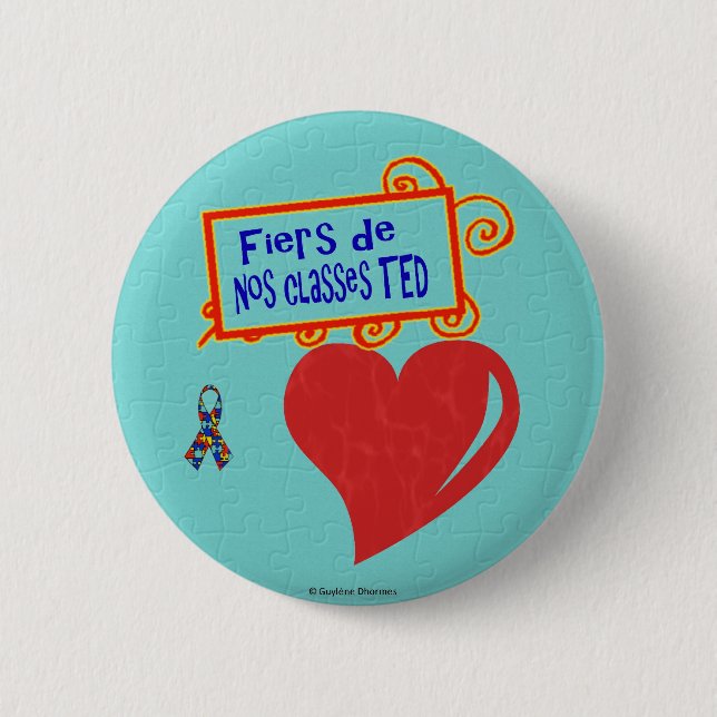 Fiers de nos classes TED Button (Front)