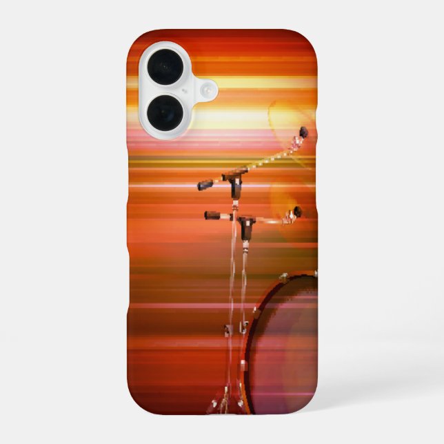 Fiery Abstract Drum Kit Music Iphone Case (Back)