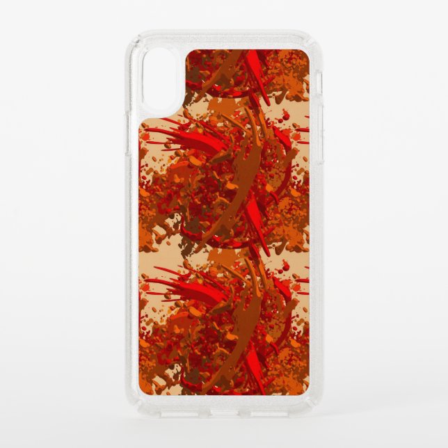 Fiery Abstract Paint Splash Phone Case (Front)