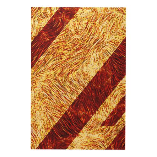 Fiery Abstract Texture Diagonal Wood Wall Art