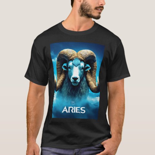 Fiery Ambition Exploring the Aries Zodiac Sign T_Shirt