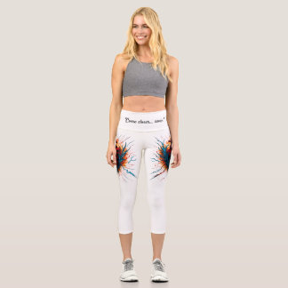 Fiery Anatomical Heart Leggings – "Come closer...