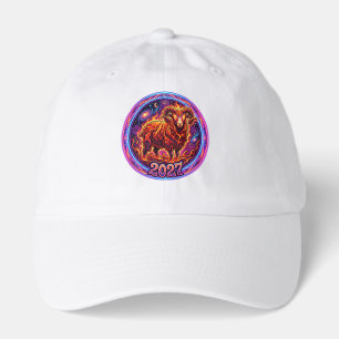 Fiery Aries Zodiac Ram 2027 Hat