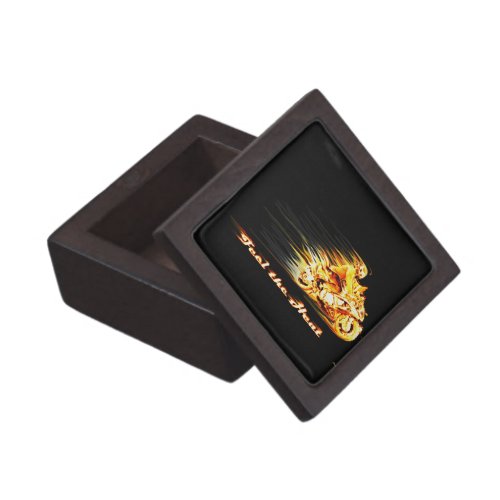 Fiery Biker Motorcycle Fantasy Art Gift Box