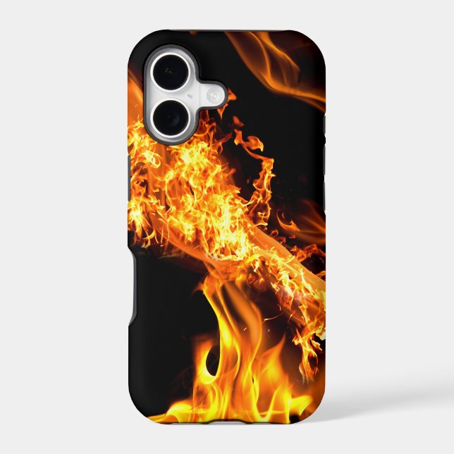Fiery Blaze Burning Flames Fire Lover Iphone Case (Back)