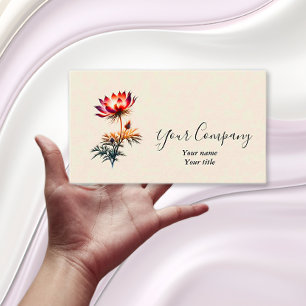 Fiery Bloom Business Card