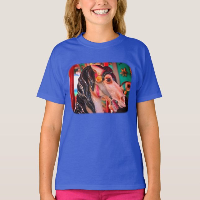 Fiery Carousel Horse  T-Shirt (Front)