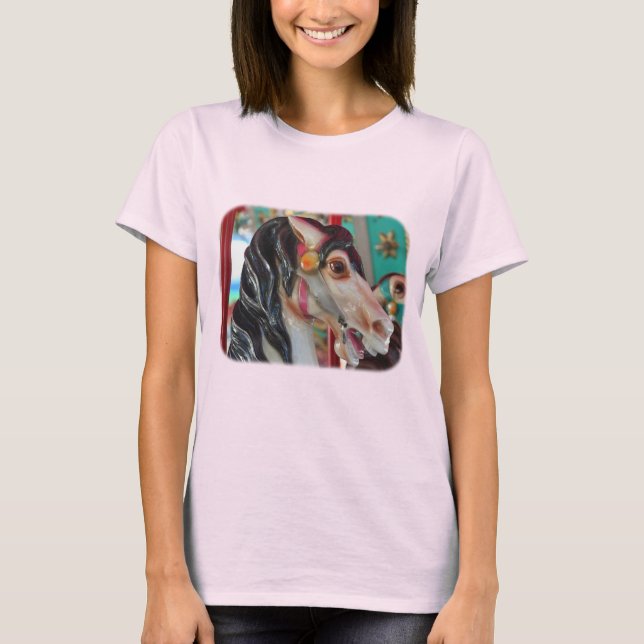Fiery Carousel Horse  T-Shirt (Front)