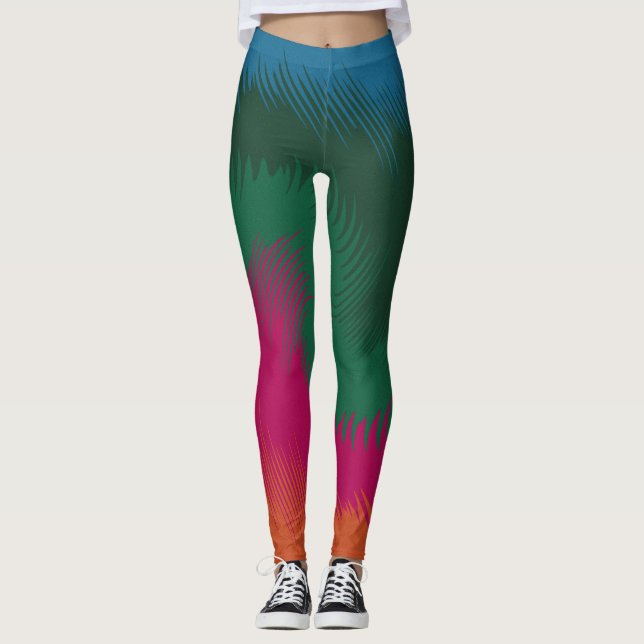 Fiery Color Palette Leggings (Front)