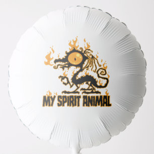 Fiery Crispy Dragon Spirit Animal Balloon