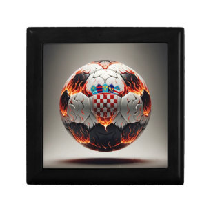Fiery Croatian Soccer Ball Gift Box