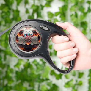 Fiery Croatian Soccer Ball   Retractable Pet Leash