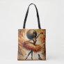 Fiery Dance of Resilience Tote Bag