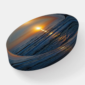 Fiery Daytona Beach Sunrise II Paperweight