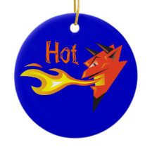 Fiery Devil's Head Door Hanger