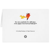 Fiery Devil's Head "In case you didn't realize..." Cards (Back Horizontal)