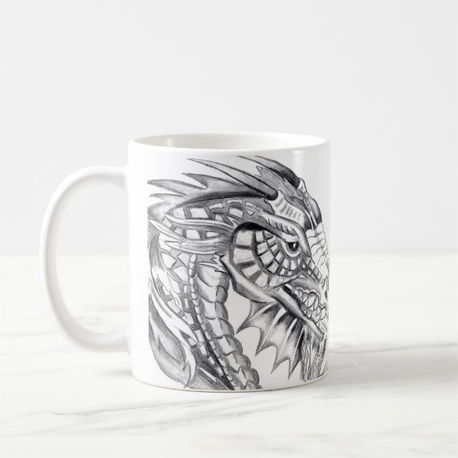 Fiery Dragon Hot Coffee Mug (Left)