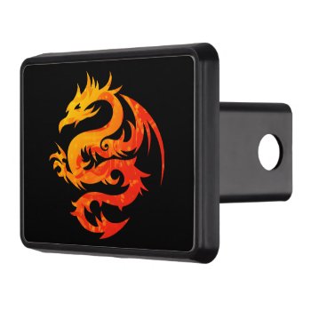Fiery Dragon Trailer Hitch Cover by manewind at Zazzle