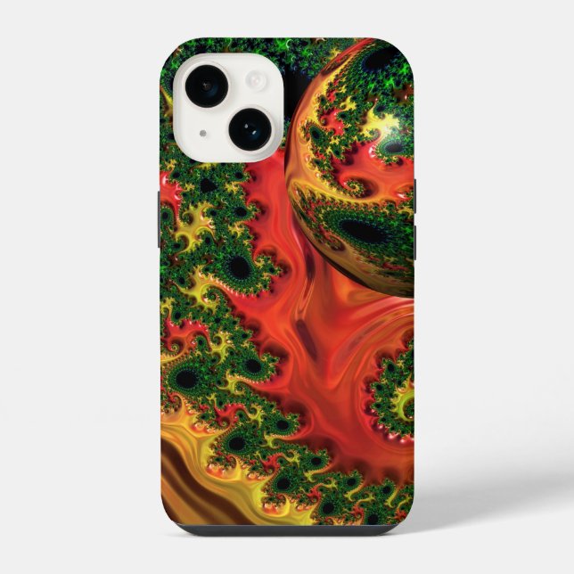 Fiery Elegance - A Study in Complexity  Iphone Case (Back)