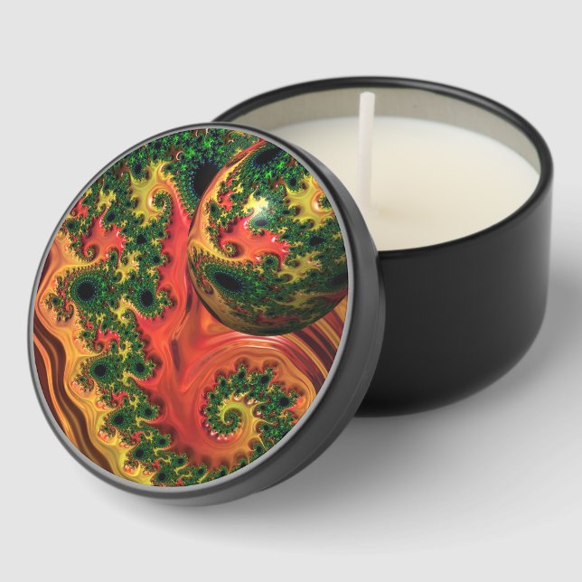 Fiery Elegance - A Study in Complexity  Mini Candle Favors (Corner)