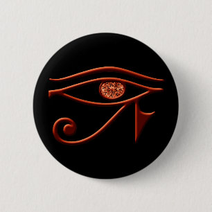 Fiery Eye Of Horus Button
