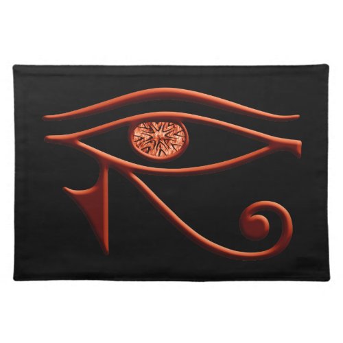 Fiery Eye Of Horus Placemat