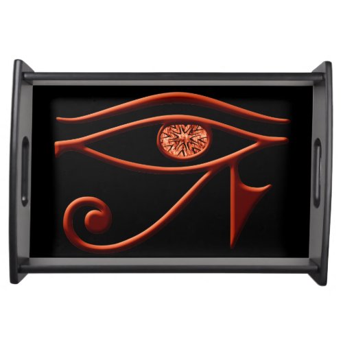 Fiery Eye Of Horus Serving Tray