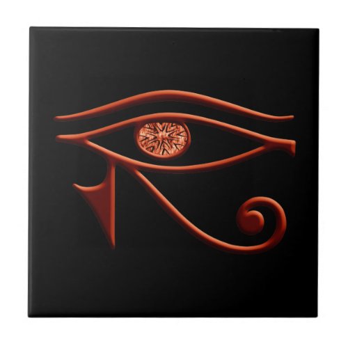 Fiery Eye Of Horus Tile