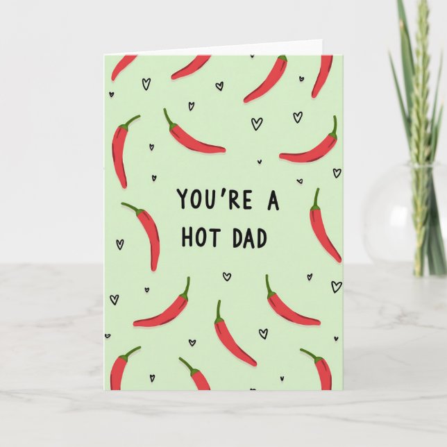 Fiery Fathers Day Card (Front)