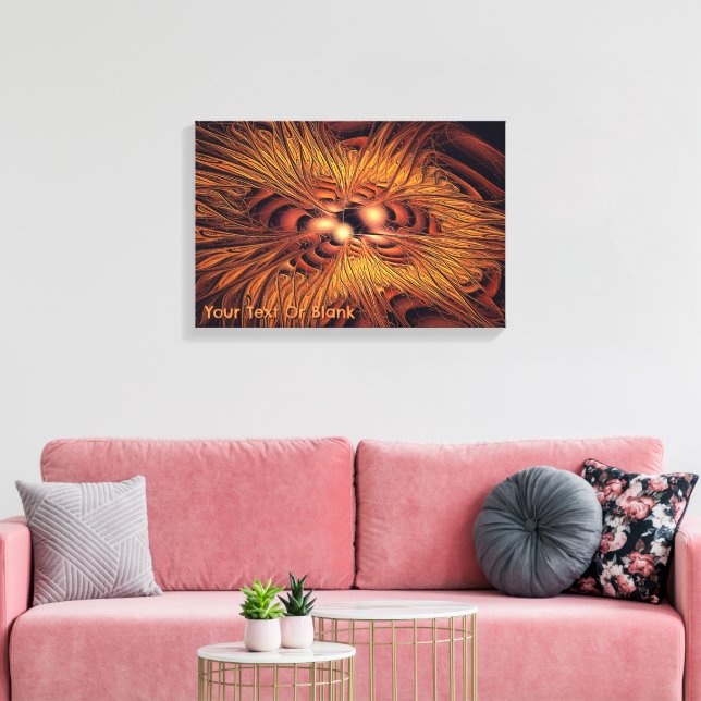 Fiery Filaments Canvas Print (Insitu(LivingRoom))