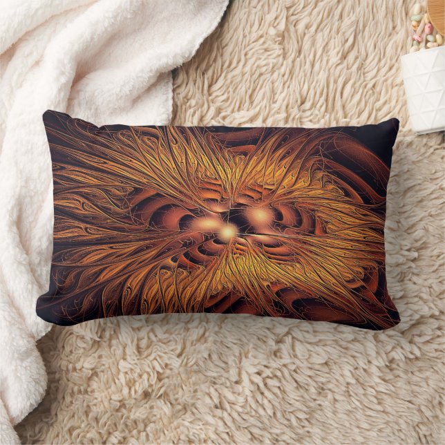 Fiery Filaments Lumbar Pillow (Blanket)
