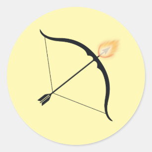Fiery Focus – A Festival of Courage Classic Round Sticker