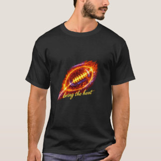 Fiery Football “Bring the Heat” T-Shirt – Flame Sp
