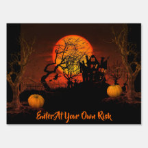 Fiery Full Moon Halloween