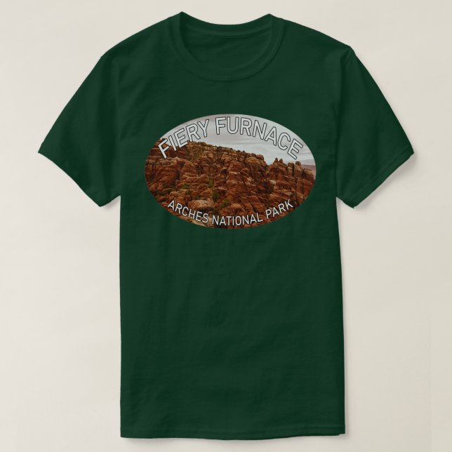 Fiery Furnace Arches National Park T-Shirt (Design Front)
