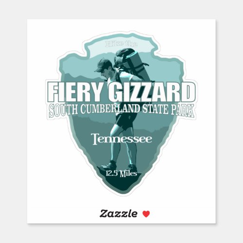 Fiery Gizzard arrowhead T Sticker