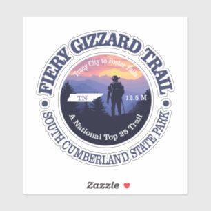 Fiery Gizzard Trail (rd2) Sticker