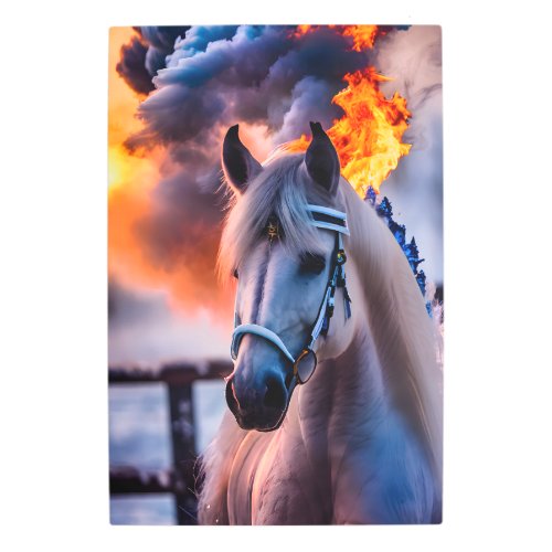 Fiery Horse 4 Metal Print