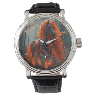 🔥 Fiery Horse Art For Bold Style ⌚ Watch