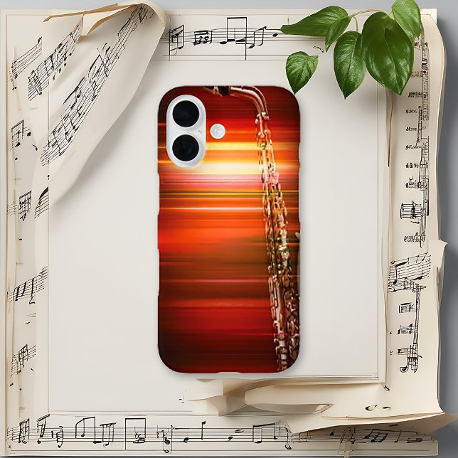 Fiery Jazz Saxophone Case-Mate iPhone Case (Creator Uploaded)